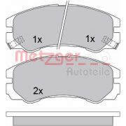 Слика 1 $на Комплет феродо, дискови кочници METZGER 1170352