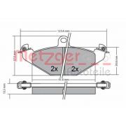 Слика 1 на комплет феродо, дискови кочници METZGER 1170362