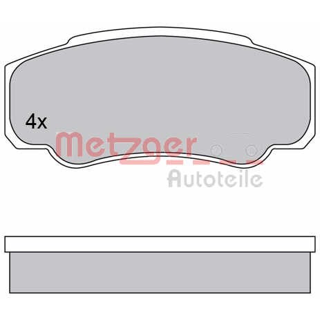 Слика на комплет феродо, дискови кочници METZGER 1170381 за Peugeot Boxer Box (244) 2.0 HDi - 84 коњи дизел