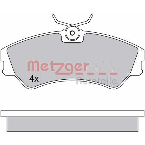 Слика на комплет феродо, дискови кочници METZGER 1170397 за VW Transporter T4 Box 1.9 D - 60 коњи дизел