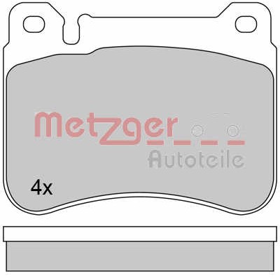 Слика на комплет феродо, дискови кочници METZGER 1170407 за Mercedes C-class Saloon (w203) C 200 CDI - 102 коњи дизел