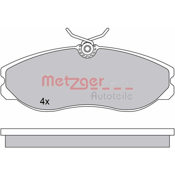 Слика на Комплет феродо, дискови кочници METZGER 1170451