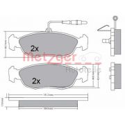 Слика 1 на комплет феродо, дискови кочници METZGER 1170476