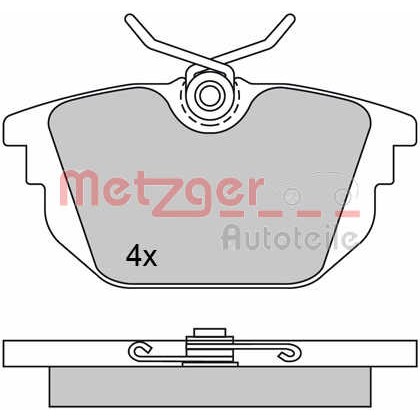 Слика на Комплет феродо, дискови кочници METZGER 1170497