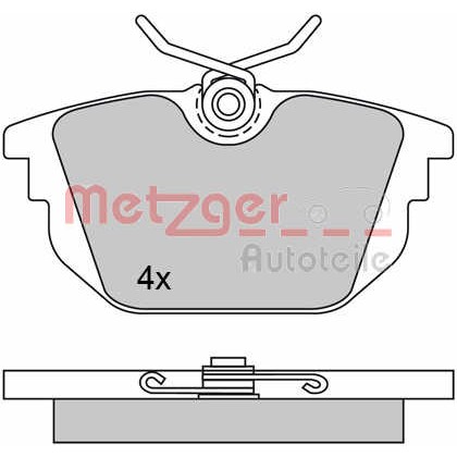 Слика на комплет феродо, дискови кочници METZGER 1170497 за Alfa Romeo 145 (930) Hatchback 2.0 16V Quadrifoglio - 155 коњи бензин