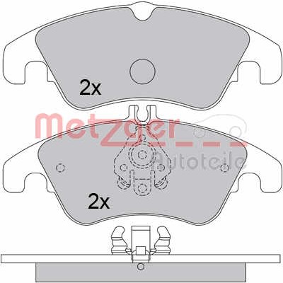 Слика на комплет феродо, дискови кочници METZGER 1170509 за Mercedes C-class Estate (s204) C 350 CDI (204.223) - 265 коњи дизел