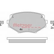 Слика 1 на комплет феродо, дискови кочници METZGER 1170515