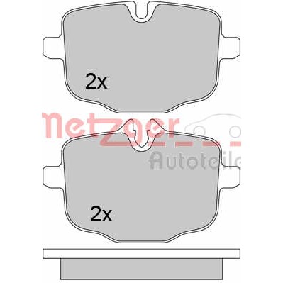 Слика на комплет феродо, дискови кочници METZGER 1170565 за BMW 5 Sedan F10 ActiveHybrid - 340 коњи бензин/ електро