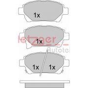 Слика 1 $на Комплет феродо, дискови кочници METZGER 1170586