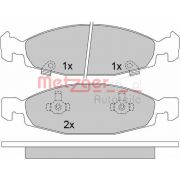 Слика 1 $на Комплет феродо, дискови кочници METZGER 1170631