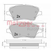 Слика 1 на комплет феродо, дискови кочници METZGER 1170640