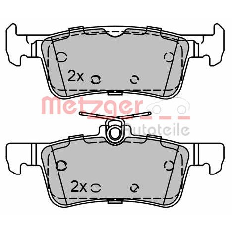 Слика на комплет феродо, дискови кочници METZGER 1170810 за Peugeot 308 (T9) 1.6 HDi 100 - 99 коњи дизел