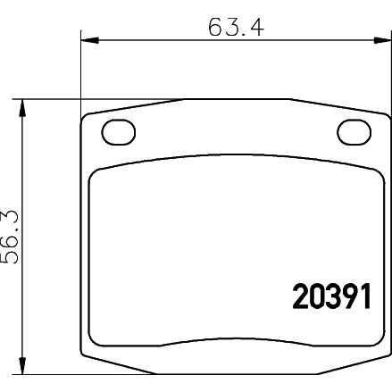 Слика на Комплет феродо, дискови кочници MINTEX MDB1097