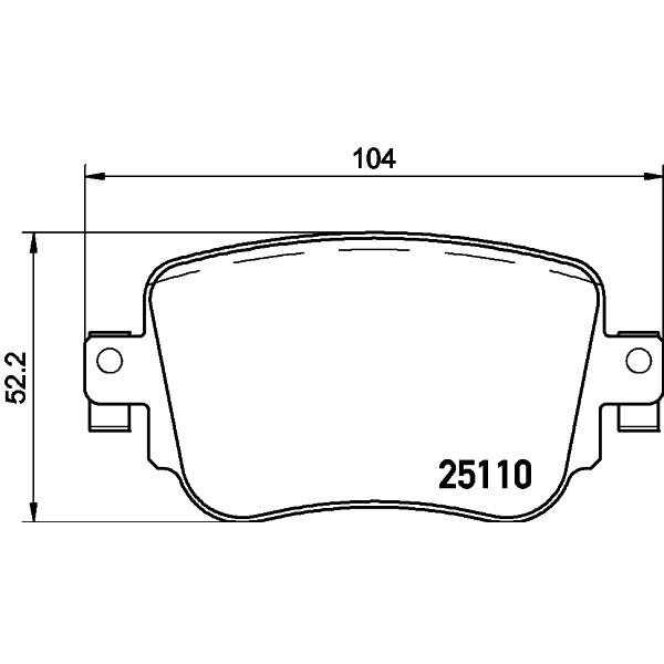 Слика на комплет феродо, дискови кочници MINTEX MDB3382 за Audi A1 Sportback (8XA) 1.0 TFSI - 82 коњи бензин