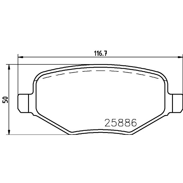 Слика на Комплет феродо, дискови кочници MINTEX MDB3841