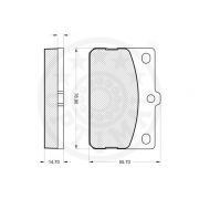 Слика 3 $на Комплет феродо, дискови кочници OPTIMAL 9180