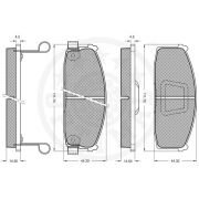 Слика 3 $на Комплет феродо, дискови кочници OPTIMAL 9396