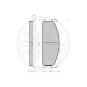 Слика 3 $на Комплет феродо, дискови кочници OPTIMAL 9419