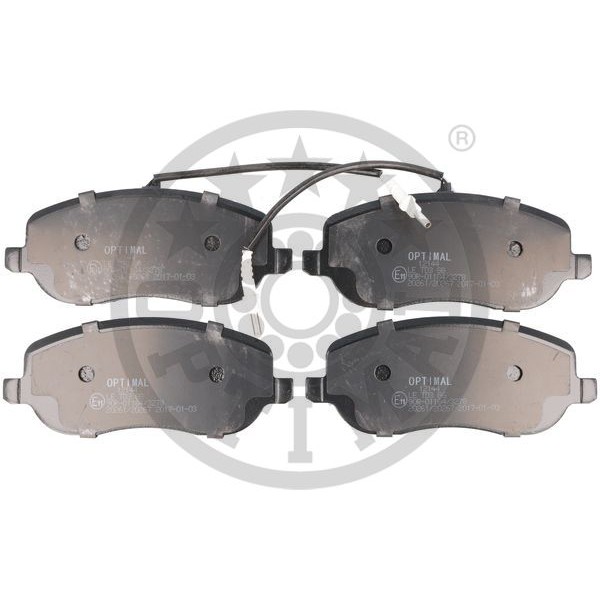 Слика на комплет феродо, дискови кочници OPTIMAL BP-12144 за Citroen Jumpy U6U 1.9 D - 69 коњи дизел