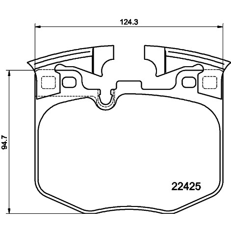 Слика на комплет феродо, дискови кочници TEXTAR 2242501 за BMW 5 Sedan (G30, F90) 525 d - 231 коњи дизел