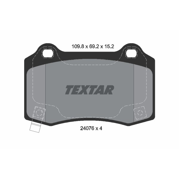Слика на комплет феродо, дискови кочници TEXTAR 2407601 за CHEVROLET CAMARO Coupe 6.2 ZL1 - 588 коњи бензин