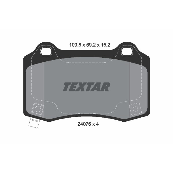 Слика на комплет феродо, дискови кочници TEXTAR 2407601 за CHRYSLER 300C Sedan 2.7 - 193 коњи бензин