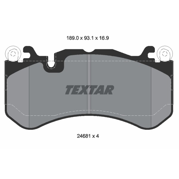 Слика на комплет феродо, дискови кочници TEXTAR 2468101 за Mercedes C-class Estate (s204) C 63 AMG (204.277) - 487 коњи бензин