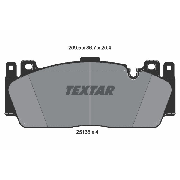Слика на Комплет феродо, дискови кочници TEXTAR 2513301