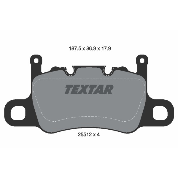 Слика на комплет феродо, дискови кочници TEXTAR 2551201 за Porsche 911 (991) 3.8 Turbo S - 537 коњи бензин