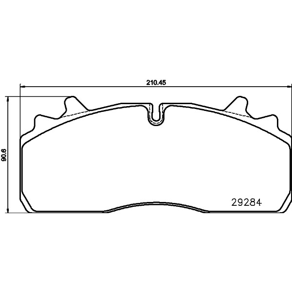 Слика на комплет феродо, дискови кочници TEXTAR Lightweight Technology 2928401 за камион Renault Midlum 240.12 - 240 коњи дизел