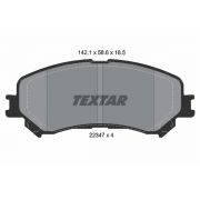 Слика 1 на комплет феродо, дискови кочници TEXTAR Q+ 2234701