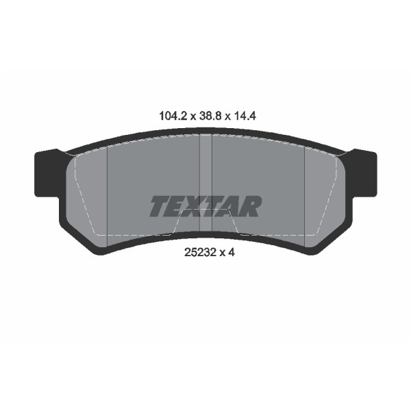 Слика на Комплет феродо, дискови кочници TEXTAR Q+ 2523201