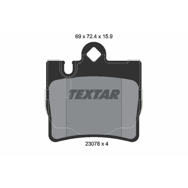 Слика на Комплет феродо, дискови кочници TEXTAR epad 2307881