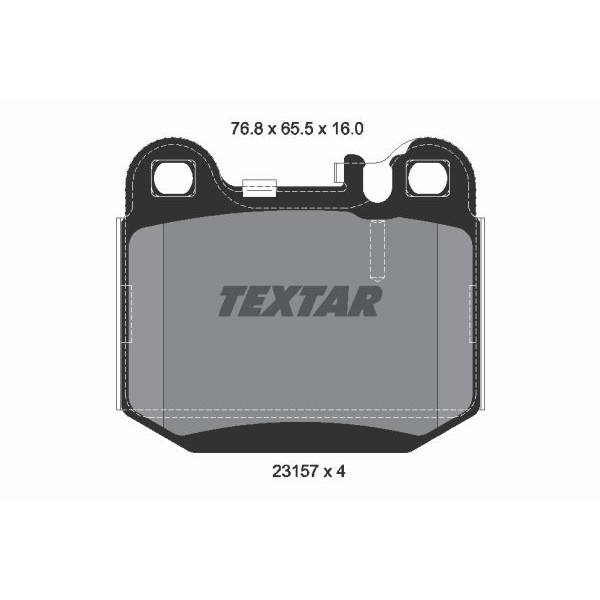 Слика на Комплет феродо, дискови кочници TEXTAR epad 2315781