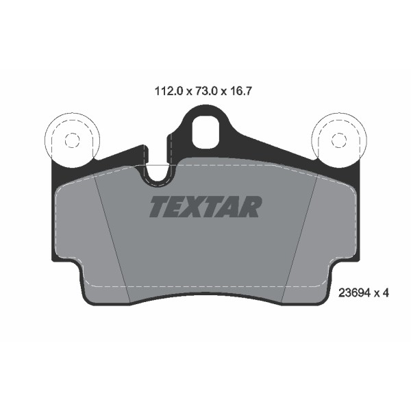 Слика на комплет феродо, дискови кочници TEXTAR epad 2369481 за Porsche Cayenne (955, 9PA) 3.0 TDI - 240 коњи дизел