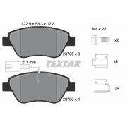 Слика 1 на комплет феродо, дискови кочници TEXTAR epad 2370581