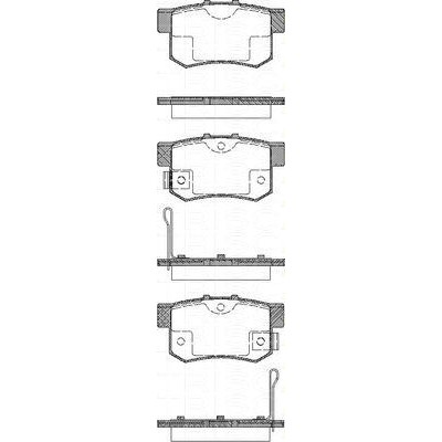 Слика на комплет феродо, дискови кочници TRISCAN 8110 10019 за Honda CR-Z (ZF1) 1.5 Hybrid - 121 коњи бензин/ електро