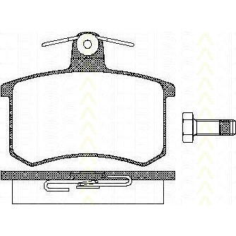 Слика на комплет феродо, дискови кочници TRISCAN 8110 10116 за Alfa Romeo 164 Sedan 2.0 T.S. (164.H3) - 144 коњи бензин