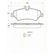 Слика 1 на комплет феродо, дискови кочници TRISCAN 8110 10558