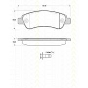 Слика 1 на комплет феродо, дискови кочници TRISCAN 8110 10563