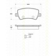 Слика 1 на комплет феродо, дискови кочници TRISCAN 8110 10564