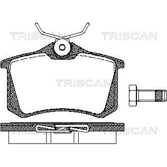 Слика на комплет феродо, дискови кочници TRISCAN 8110 10864 за Renault Clio Grandtour 1.5 dCi (KR0G) - 68 коњи дизел