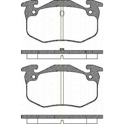 Слика на комплет феродо, дискови кочници TRISCAN 8110 10943 за Citroen Saxo S0,S1 1.6 - 101 коњи бензин