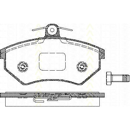 Слика на комплет феродо, дискови кочници TRISCAN 8110 10975 за VW Passat 3 Sedan (B3,35i) 1.8 - 107 коњи бензин