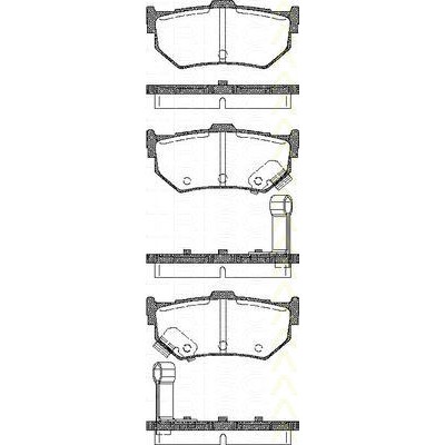 Слика на Комплет феродо, дискови кочници TRISCAN 8110 10998