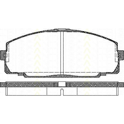 Слика на Комплет феродо, дискови кочници TRISCAN 8110 13016