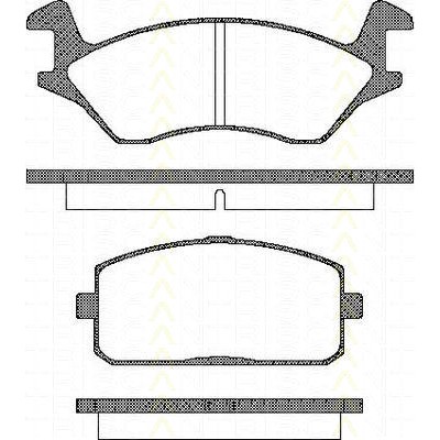 Слика на Комплет феродо, дискови кочници TRISCAN 8110 13043