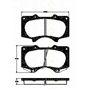 Слика на комплет феродо, дискови кочници TRISCAN 8110 13064 за Mitsubishi Montero 4 (V80,V90) 3.2 DI-D 4x4 - 190 коњи дизел