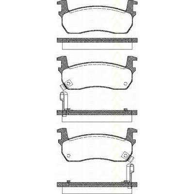 Слика на Комплет феродо, дискови кочници TRISCAN 8110 14927
