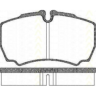 Слика на Комплет феродо, дискови кочници TRISCAN 8110 15029